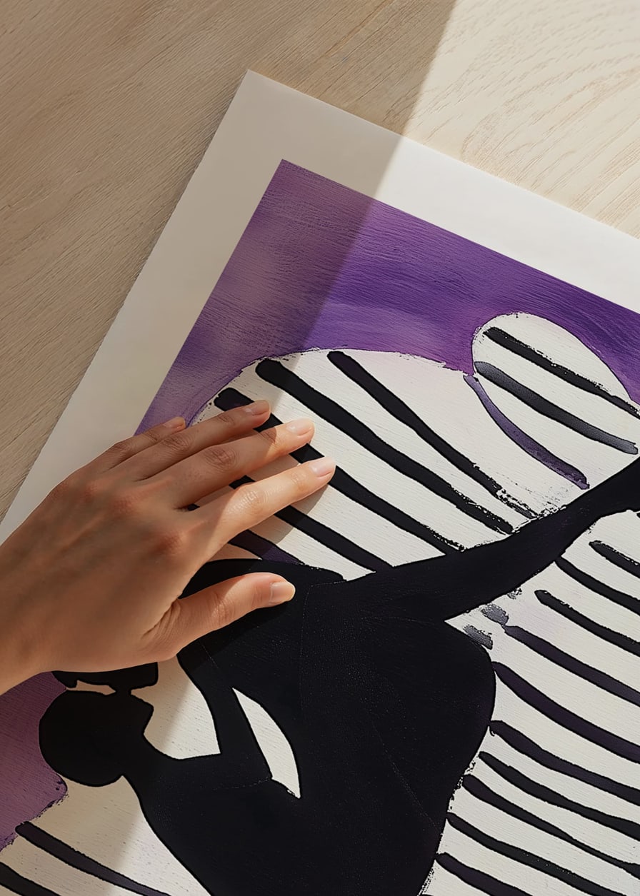 Silhouettes of love against a violet background create mystery-12