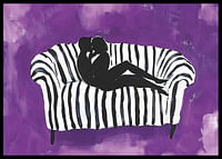 A silhouette of love against a purple background captures the moment-2
