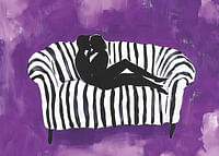 A silhouette of love against a purple background captures the moment-3