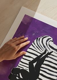 A silhouette of love against a purple background captures the moment-5