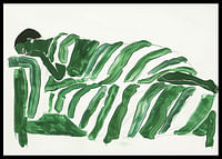Green sweeping lines create a calm and dreamlike atmosphere-2