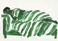Green sweeping lines create a calm and dreamlike atmosphere-3