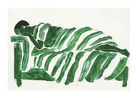Green sweeping lines create a calm and dreamlike atmosphere-1