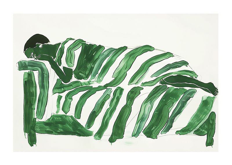 Green sweeping lines create a calm and dreamlike atmosphere-12