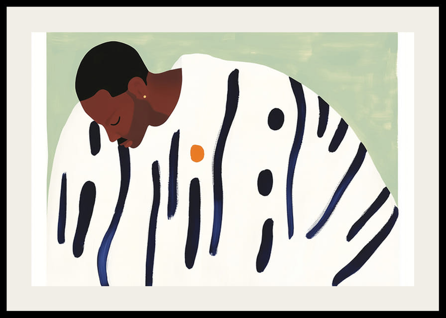 Vonalak és színek harmonikus kompozíciója, mely nyugalmat sugároz-12