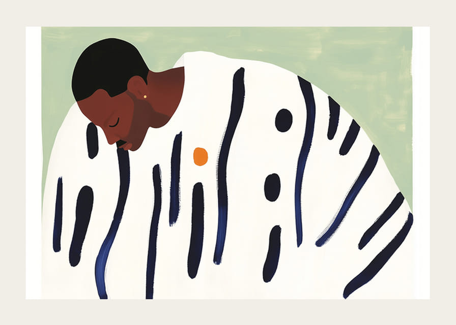 Vonalak és színek harmonikus kompozíciója, mely nyugalmat sugároz-12