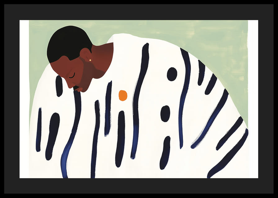 Vonalak és színek harmonikus kompozíciója, mely nyugalmat sugároz-12