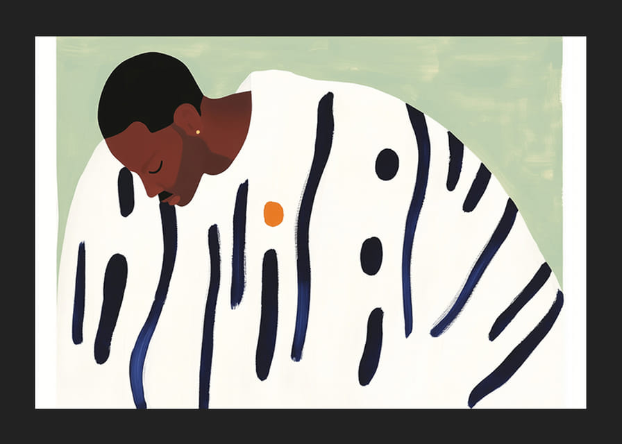 Vonalak és színek harmonikus kompozíciója, mely nyugalmat sugároz-12