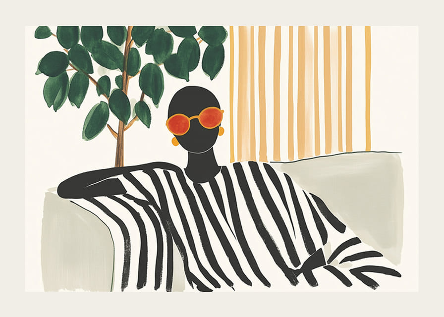 Momentos de estilo y tranquilidad con elegancia gráfica.-12