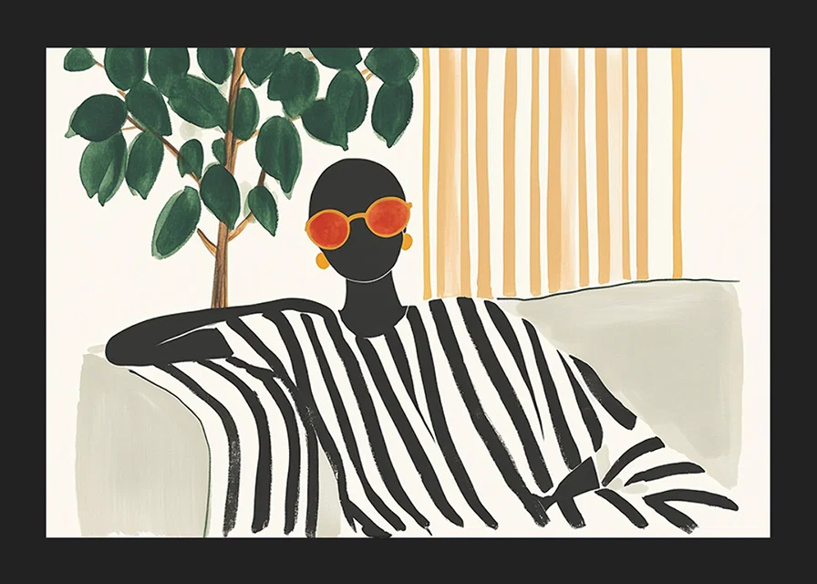 Moments of style and tranquility with graphic elegance-12