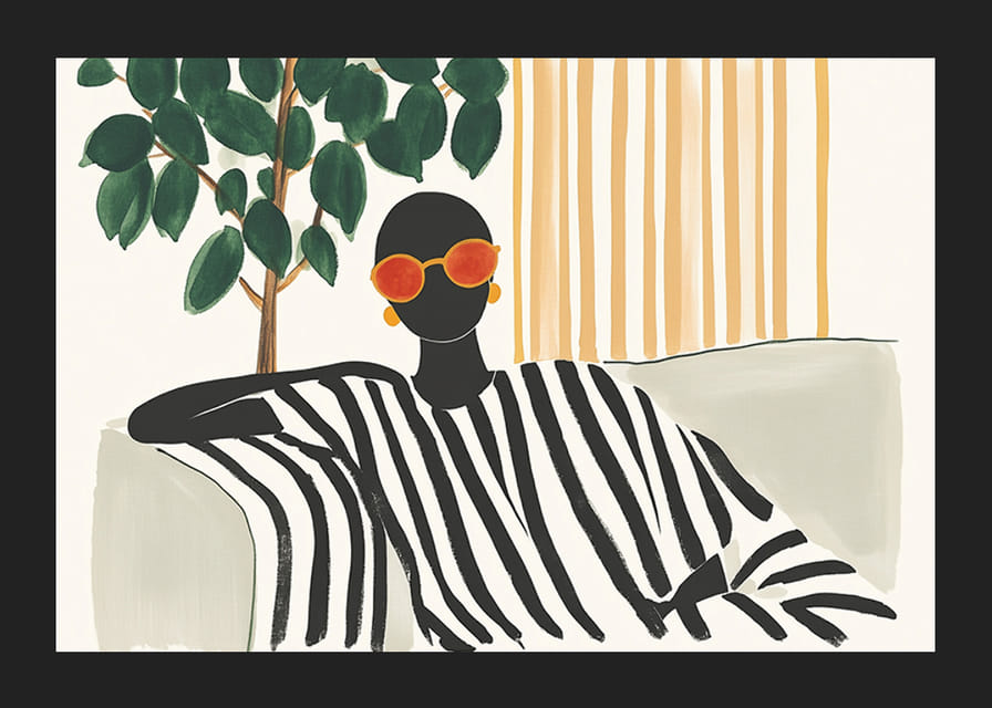 Momentos de estilo y tranquilidad con elegancia gráfica.-12