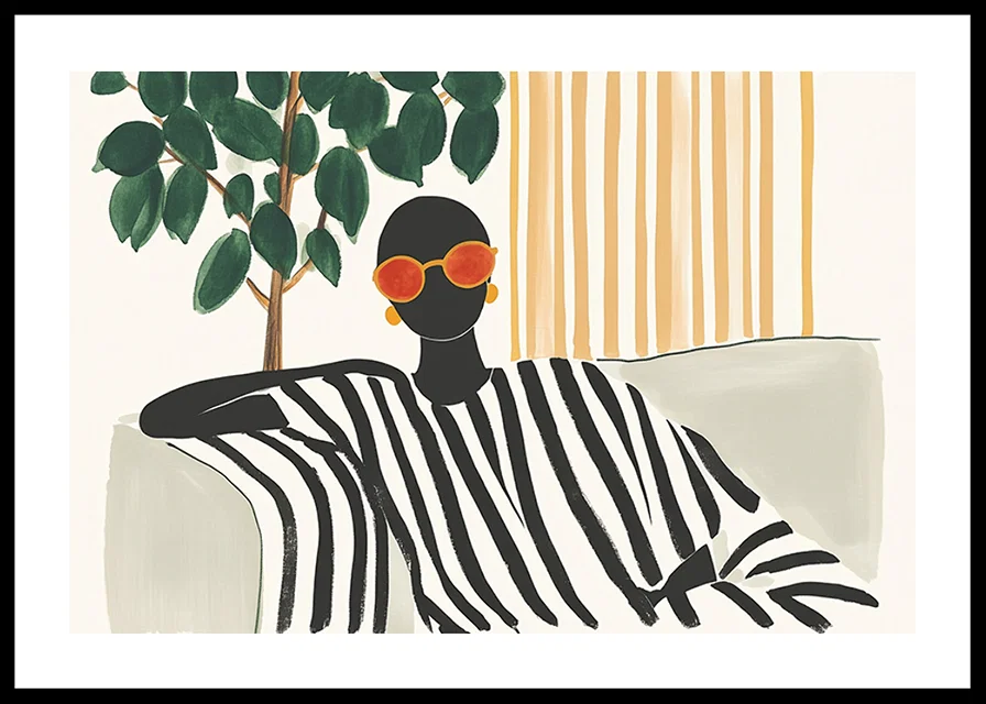 Moments of style and tranquility with graphic elegance-12