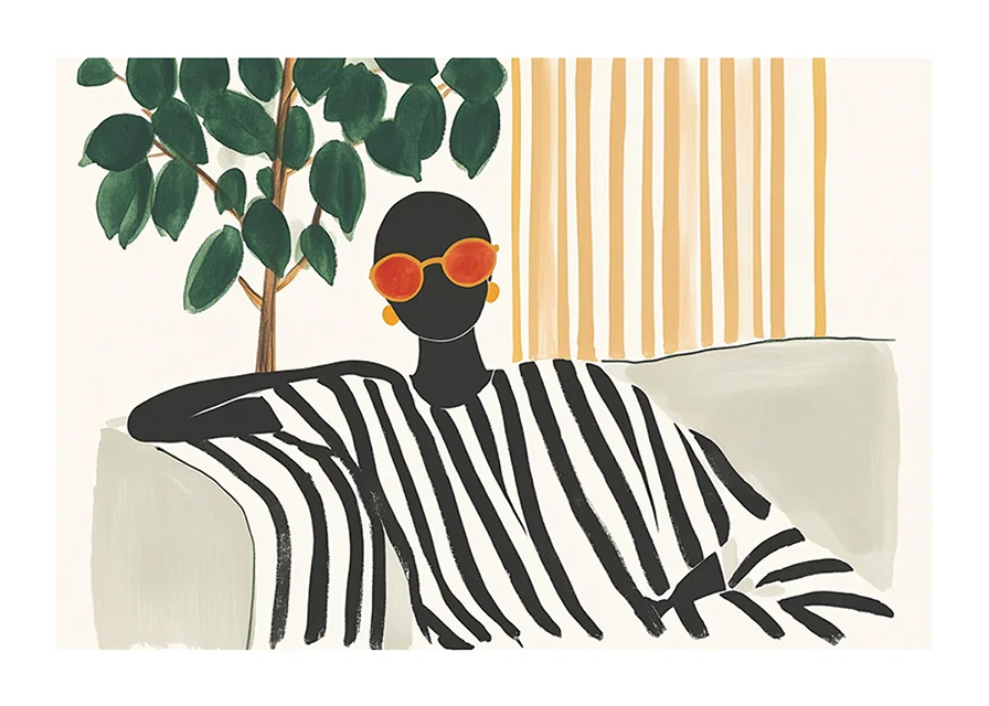 Moments of style and tranquility with graphic elegance-12