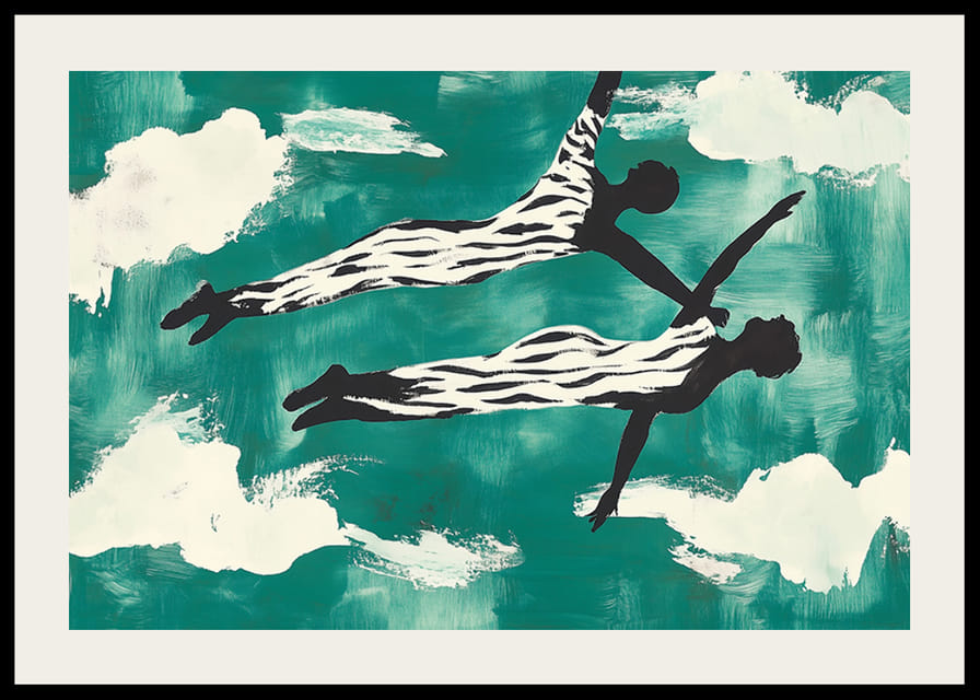 Két táncos elegánsan lebeg a felhők között-12