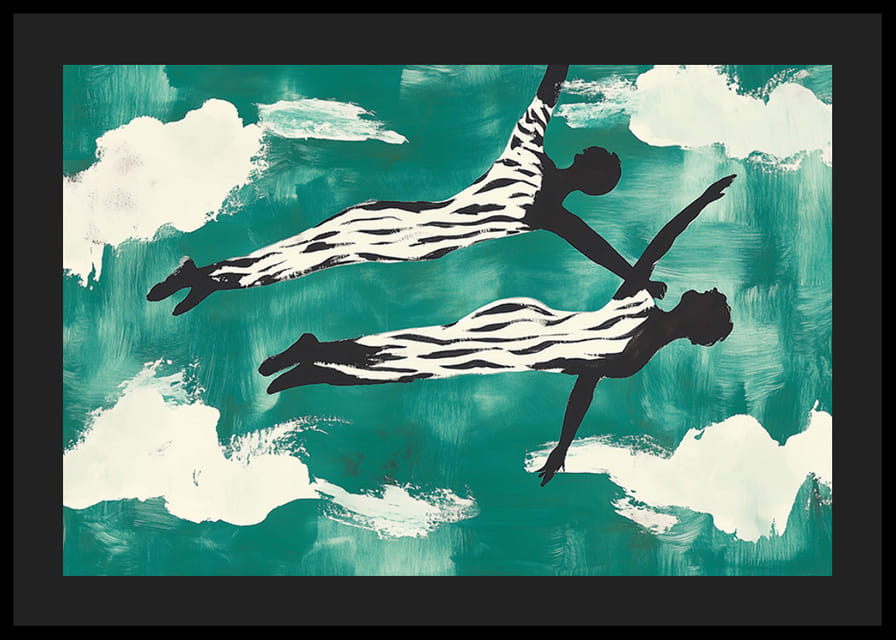 Két táncos elegánsan lebeg a felhők között-12