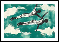 Two dancers float elegantly through the clouds-0
