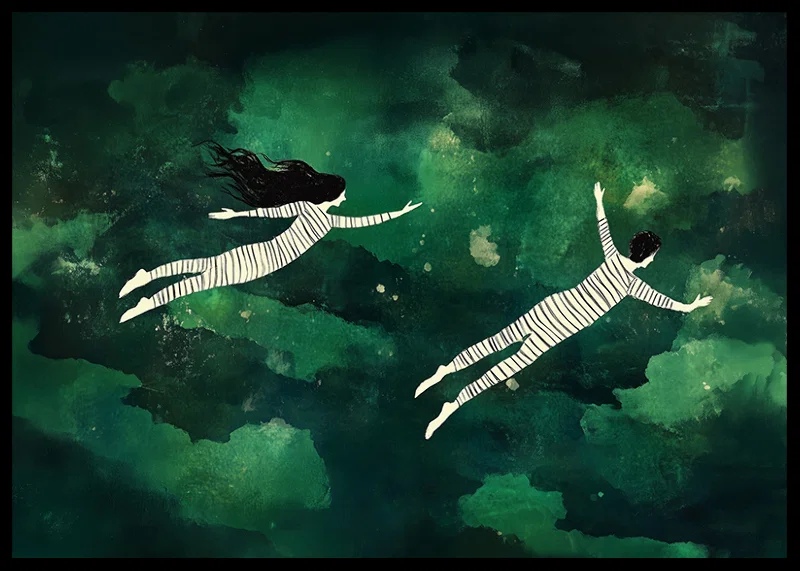 A dreamlike flight through the night sky brings a sense of freedom and adventure-12