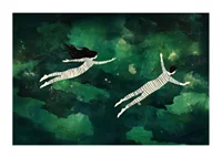 A dreamlike flight through the night sky brings a sense of freedom and adventure-1