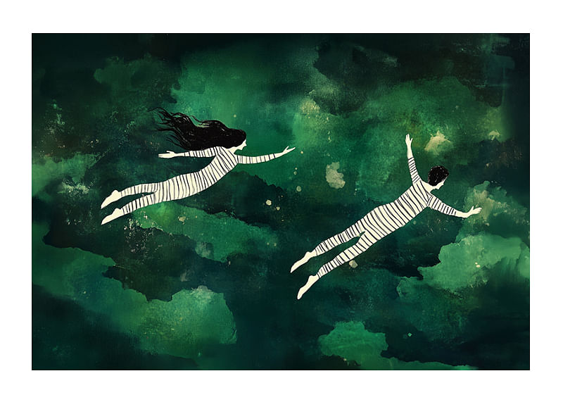 Un vol onirique dans le ciel nocturne apporte un sentiment de liberté et d'aventure-12