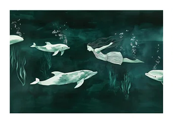 Poster Mystical Swimmers