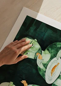Two people share a quiet meal of shrimp-9