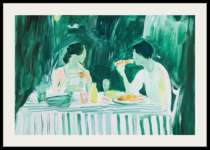 Dinner in green tones, where intimacy and conversation flow-12