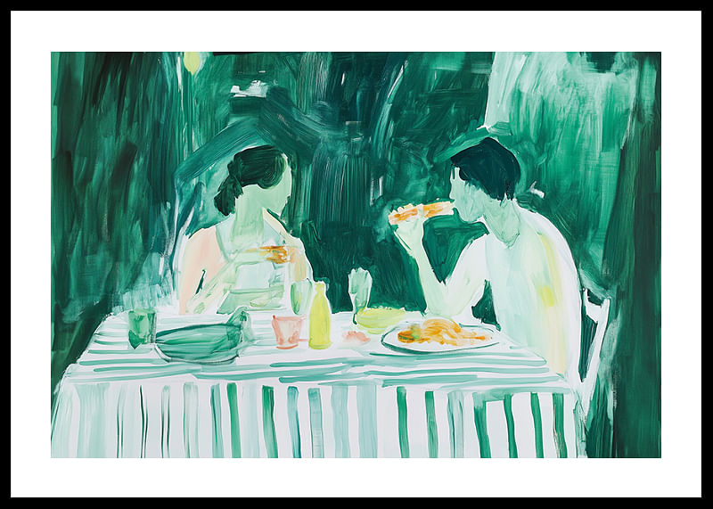Cina in tonuri de verde, unde curge intimitatea si conversatia-12