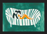 Una pareja amorosa en un abrazo acogedor y colorido.-5