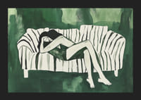 En avslappende scene fylt med ro og harmoni i grønne toner-5