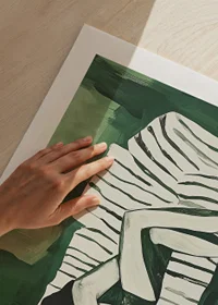 A relaxing scene filled with calm and harmony in green tones-9