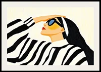 Elegant woman in sunglasses exudes timeless style and sophistication-2