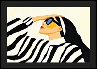Elegant woman in sunglasses exudes timeless style and sophistication-4