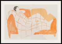 Une scène paisible de détente avec des tons chauds et des lignes douces-2