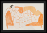 Une scène paisible de détente avec des tons chauds et des lignes douces-4