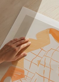 A peaceful scene of relaxation with warm tones and soft lines-9