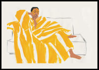 Uvoľnená chvíľa v hrejivej zlatej a jemných tónoch vytvára pokoj-2