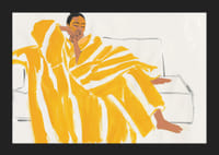 Uvoľnená chvíľa v hrejivej zlatej a jemných tónoch vytvára pokoj-5