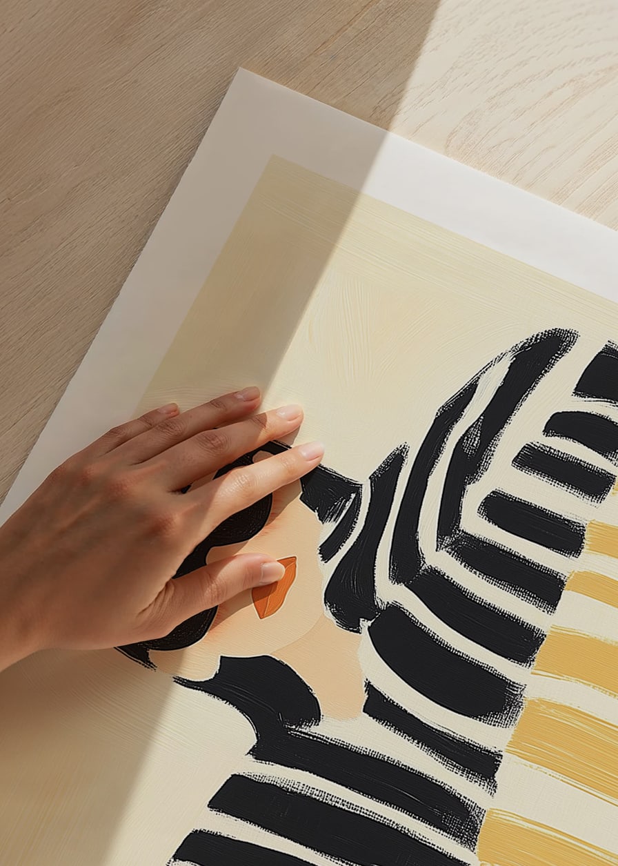 Contrasting style with bold stripes and mysterious elegance-12