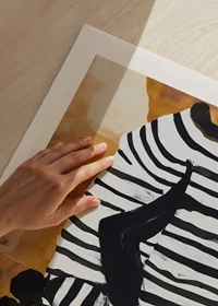 A soft portrait of the intimacy of love on a striped sofa-9
