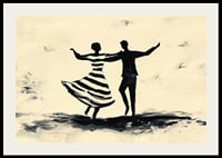 Black silhouettes dance vibrantly across the canvas-2
