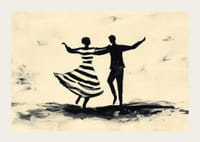 Black silhouettes dance vibrantly across the canvas-3