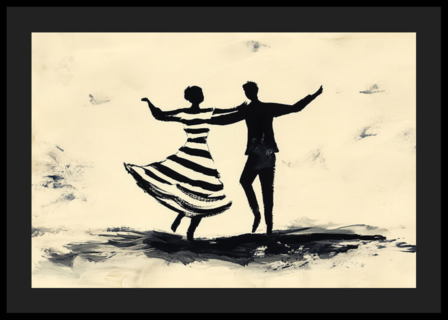 Black silhouettes dance vibrantly across the canvas-12