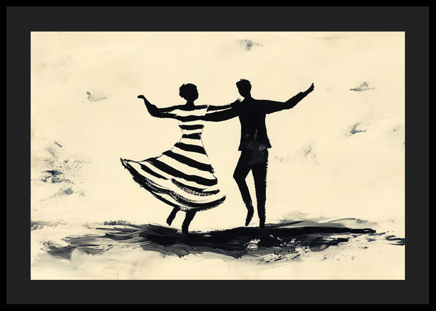 Black silhouettes dance vibrantly across the canvas-12