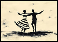 Black silhouettes dance vibrantly across the canvas-6