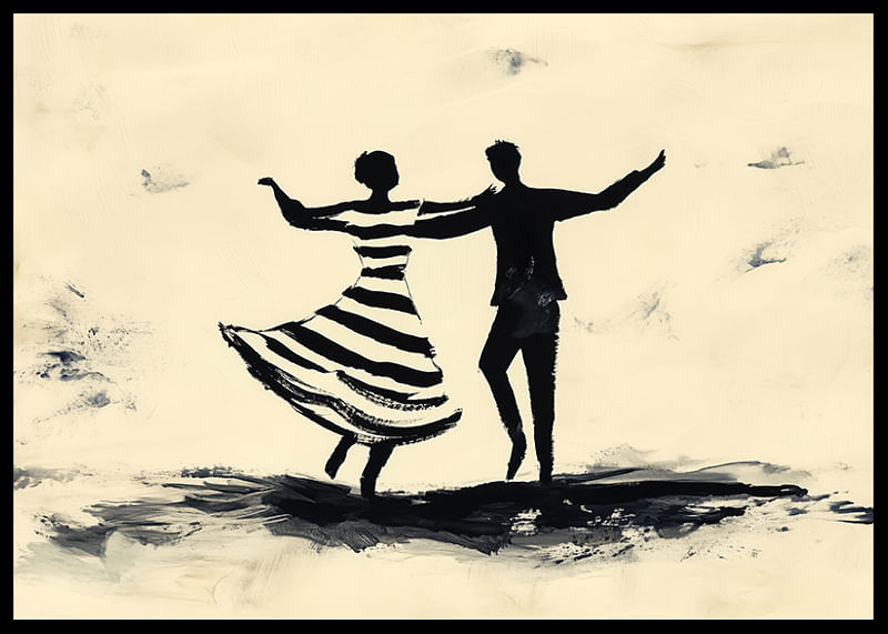 Black silhouettes dance vibrantly across the canvas-12