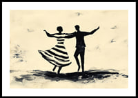 Black silhouettes dance vibrantly across the canvas-0