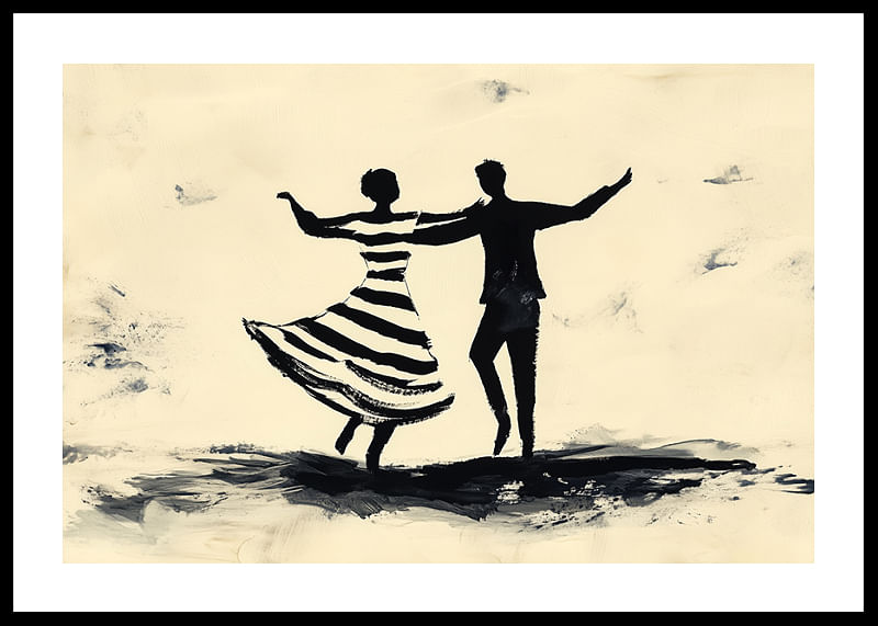 Black silhouettes dance vibrantly across the canvas-12