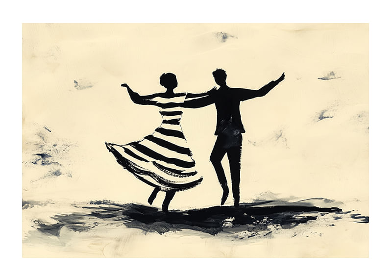 Black silhouettes dance vibrantly across the canvas-12