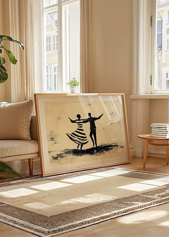 Black silhouettes dance vibrantly across the canvas-12
