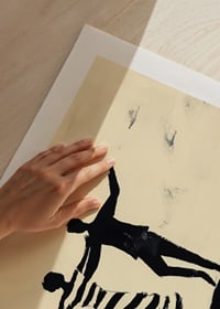 Black silhouettes dance vibrantly across the canvas-9